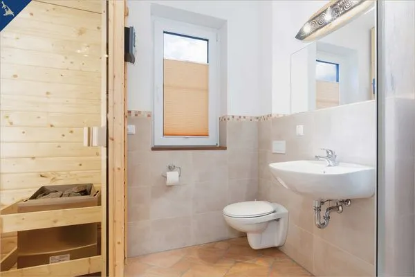 Badezimmer  Ferienhaus Cottage