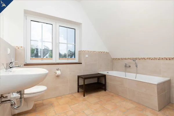 Badezimmer  Ferienhaus Cottage