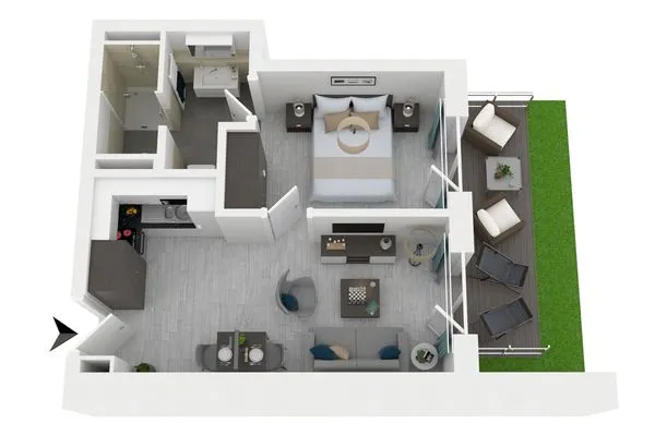 Grundriss  Strandflieder