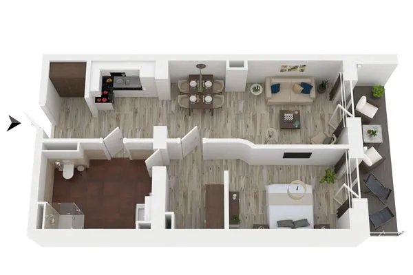 Ferienwohnung Gänseblümchen Wustrow ZweiWasser Alte Seefahrtschule - Grundriss  Gänseblümchen