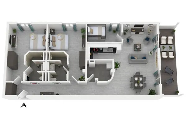 Ferienwohnung Sünnkieker Ostseebad Wustrow - ZweiWasser Alte Seefahrtschule Grundriss  Sünnkieker