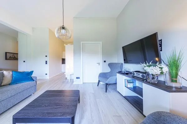 Ferienwohnung Sünnkieker Ostseebad Wustrow - ZweiWasser Alte Seefahrtschule Wohnzimmer  Sünnkieker