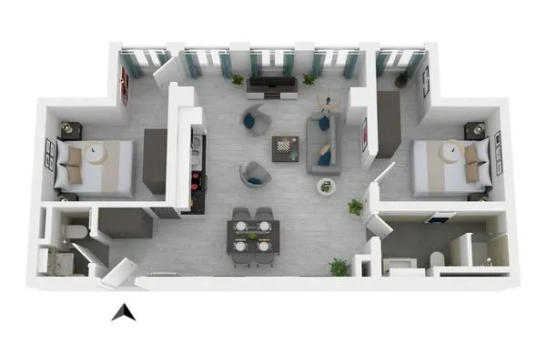 Ferienwohnung Lüttkoje Ostseebad Wustrow - ZweiWasser Alte Seefahrtschule Grundriss  Lüttkoje