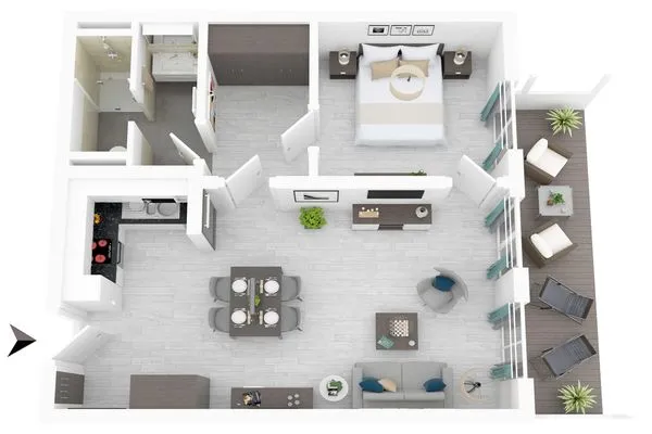 Ferienwohnung Lüttstuv Ostseebad Wustrow - ZweiWasser Alte Seefahrtschule Grundriss  Lüttstuv