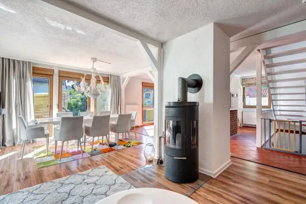 Kamin-/Ofen  Ferienhaus Kieferngrund