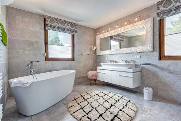 Badezimmer  Ferienhaus Kieferngrund