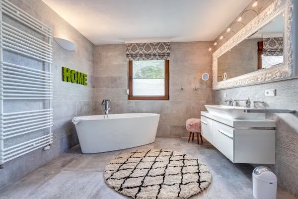 Badezimmer  Ferienhaus Kieferngrund