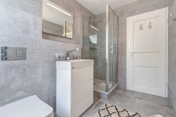 Badezimmer  Ferienhaus Kieferngrund