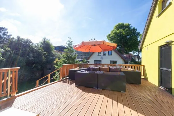 Terrasse  Ferienhaus Kieferngrund