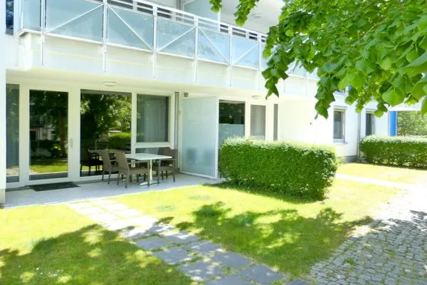 Ferienwohnung Seebär in Zingst Terasse im Sonnenschein  Seebär