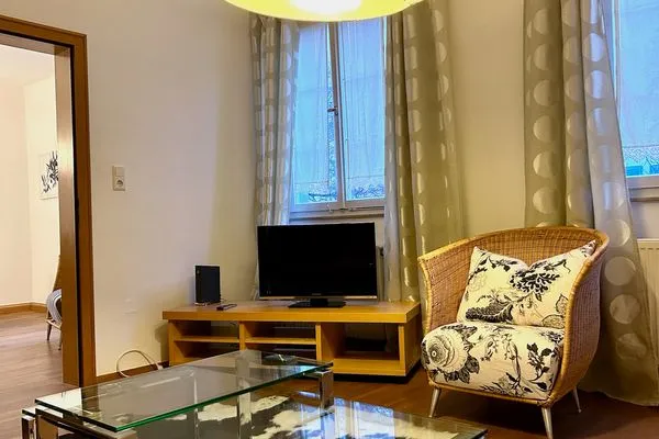 Multi-FeWo Haus Paradiesplatz Ferienwohnung Adam Lindau Insel - Wohnzimmer