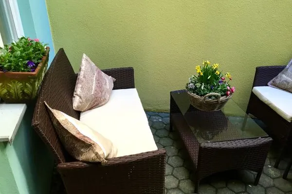 Multi-FeWo Haus Paradiesplatz Ferienapartment Eva Lindau Insel - Terrasse
