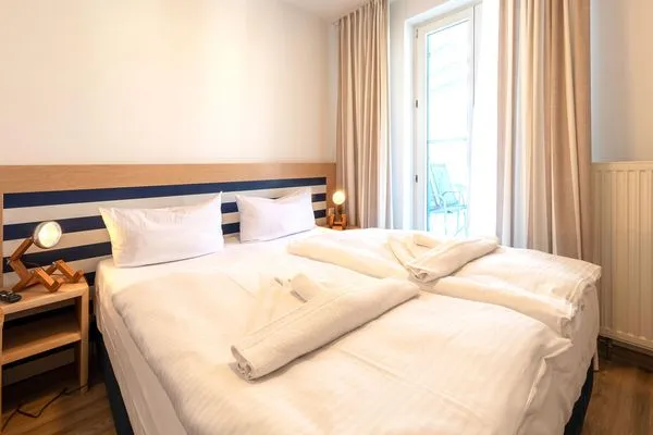 Ferienwohnung Herzog Barnim Aparthotel Zingst - Schlafzimmer  Herzog Barnim