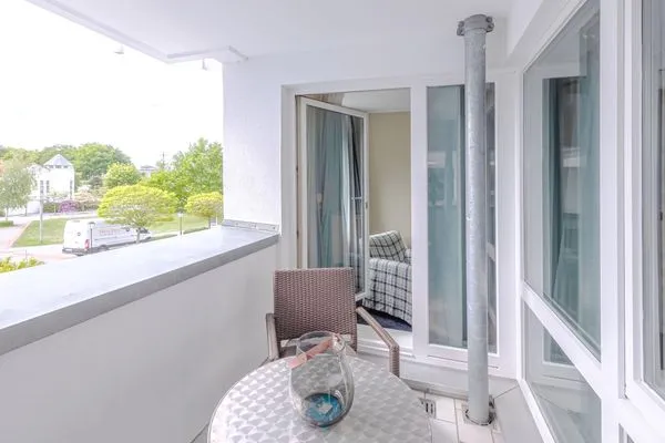 Ferienwohnung Ankerplatz Aparthotel Zingst - Blick vom Balkon  Ankerplatz