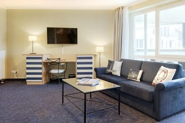 Ferienwohnung Ankerplatz Aparthotel Zingst - Wohnzimmer  Ankerplatz