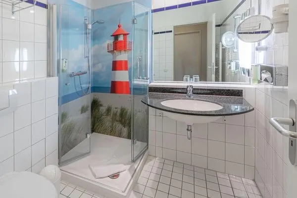 Ferienwohnung Deichblick Aparthotel Zingst - Badezimmer  Deichblick