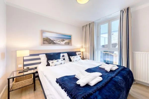 Ferienwohnung Strandläufer Aparthotel Zingst - Schlafzimmer  Strandläufer
