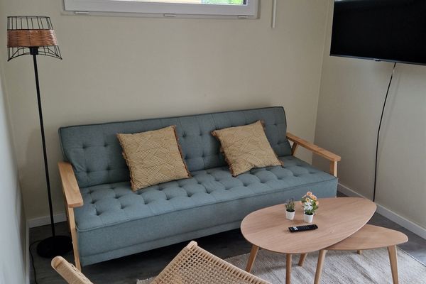  Ferienhaus Nordic Odin Belauer See - Wohnzimmer