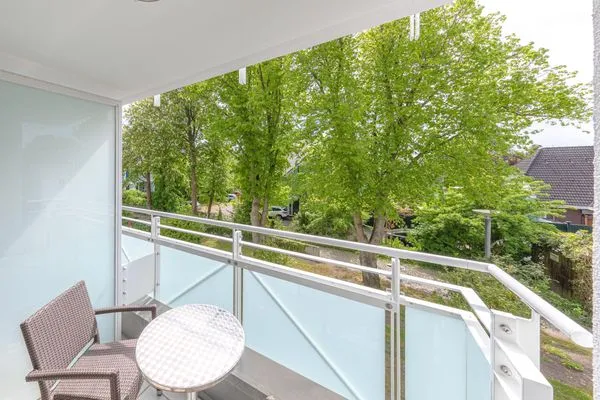 Ferienwohnung Strandhafer Aparthotel Zingst -  Blick vom Balkon  Strandhafer