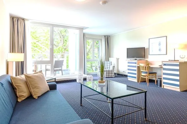 Ferienwohnung Strandhafer Aparthotel Zingst - Wohnzimmer  Strandhafer
