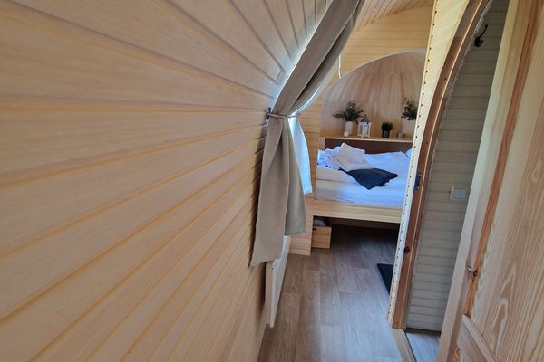  Tinyhouse Igloo Bergström Belauer See - Schlafzimmer