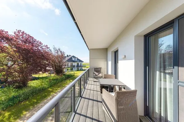 Ferienwohnung Swantovit Ostseebad Wustrow - ZweiWasser Alte Seefahrtschule Balkon  Swantovit