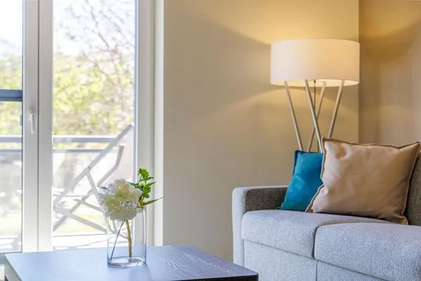 Ferienwohnung Swantovit Ostseebad Wustrow - ZweiWasser Alte Seefahrtschule Wohnzimmer  Swantovit