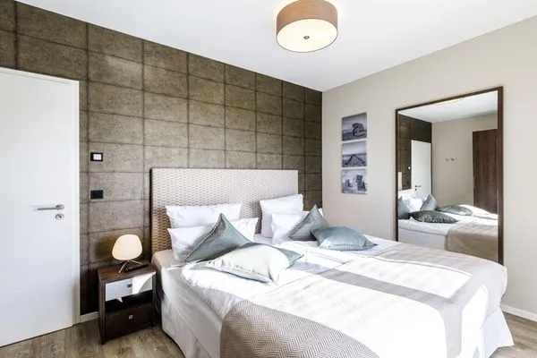 Ferienwohnung Boddenstuv Ostseebad Wustrow - ZweiWasser Alte Seefahrtschule Schlafzimmer  Boddenstuv