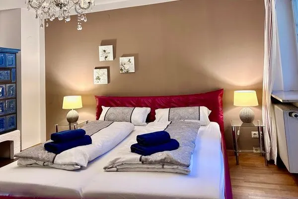 Multi-FeWo Haus Paradiesplatz Ferienwohnung Adam Lindau Insel - Schlafzimmer 2 - Doppelbett