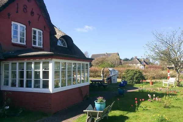 Fassade / Eingang Hüs Sanskiin Ferienwohnung *Driiwholt*