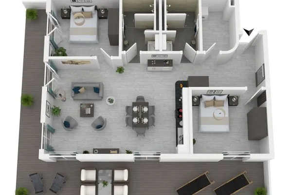 Ferienwohnung Boddenkieker Ostseebad Wustrow - ZweiWasser Alte Seefahrtschule Grundriss  Boddenkieker