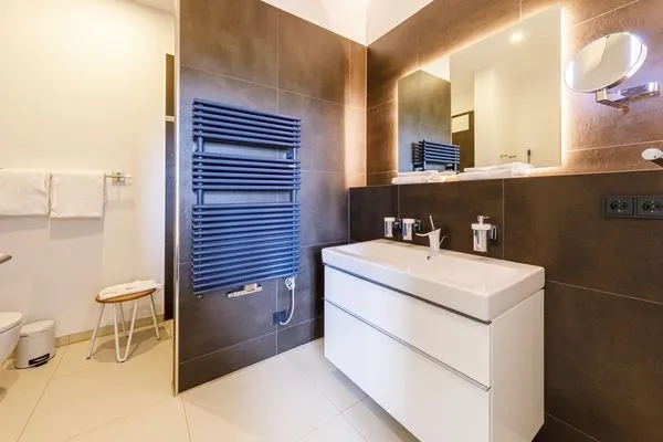 Ferienwohnung Kleine Welle Ostseebad Wustrow - Bad mit Dusche  Kleine Welle