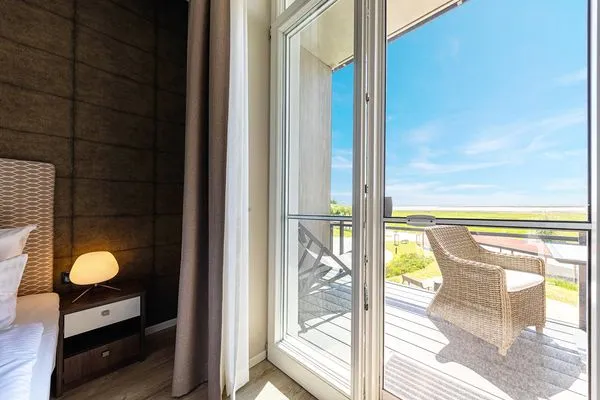 Ferienwohnung Kleine Welle Ostseebad Wustrow - Balkon mit Ausblick  Kleine Welle