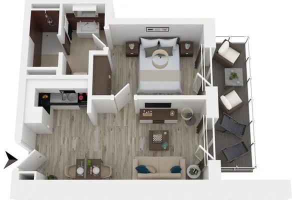 Ferienwohnung Kleine Welle Ostseebad Wustrow – Grundriss  Kleine Welle