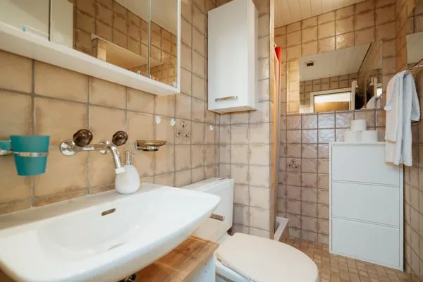 Badezimmer  Apartment Alpenglühen