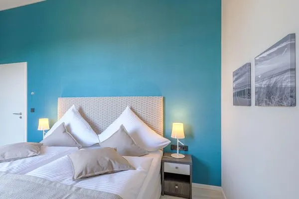 Ferienwohnung Käptenslounge Ostseebad Wustrow ZweiWasser Alte Seefahrtschule Schlafzimmer  Käptenslounge