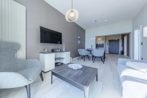 Ferienwohnung Wustrower Welle Ostseebad Wustrow ZweiWasser Alte Seefahrtschule Wohnzimmer  Wustrower Welle