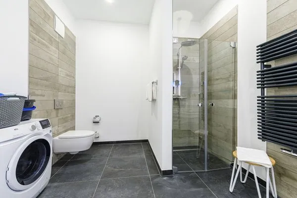 Ferienwohnung Sandwelle Ostseebad Wustrow ZweiWasser Alte Seefahrtschule Badezimmer  Sandwelle