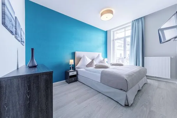 Ferienwohnung Sandwelle Ostseebad Wustrow ZweiWasser Alte Seefahrtschule Schlafzimmer  Sandwelle