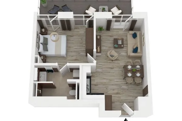 Ferienwohnung First Garden View Wustrow – Grundriss  First Garden View