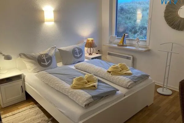 Schlafzimmer Haus Janine Ferienwohnung Meeresblume