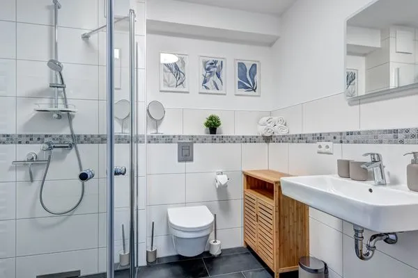 Badezimmer  Bernsteinquartier, Whg. 05.50 "Dünensonne"