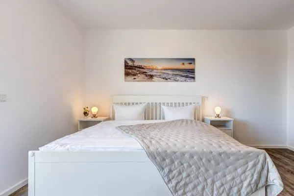 Schlafzimmer  Bernsteinquartier, Whg. 05.54 "Lieblingsplatz"