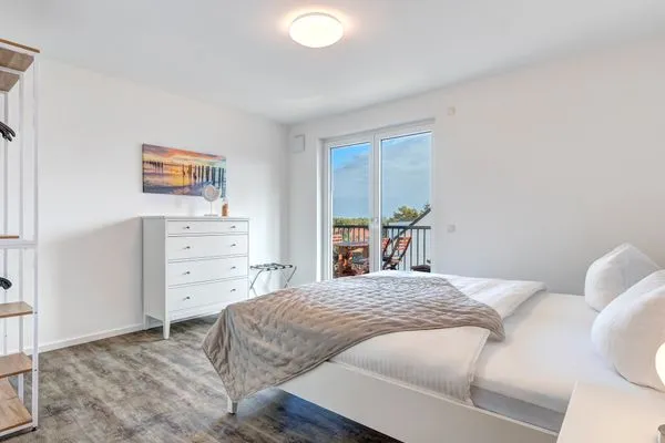 Schlafzimmer  Bernsteinquartier, Whg. 05.54 "Lieblingsplatz"