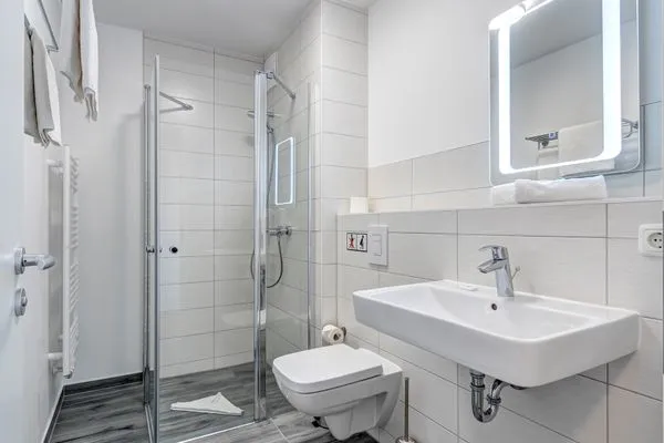 Badezimmer  Bernsteinquartier, Whg. 05.54 "Lieblingsplatz"