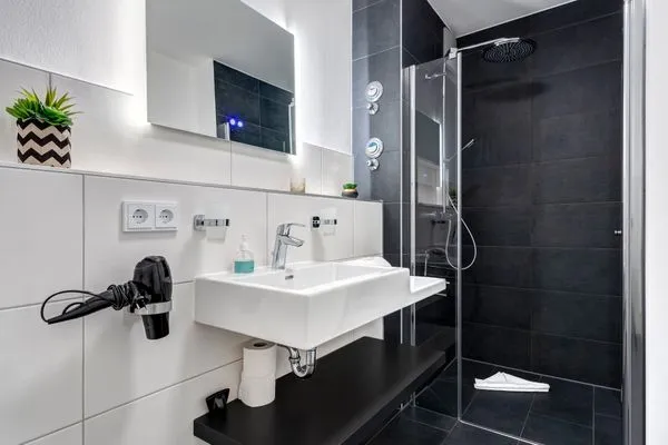 Badezimmer  Bernsteinquartier, Whg. 05.56 "Meeresgold"