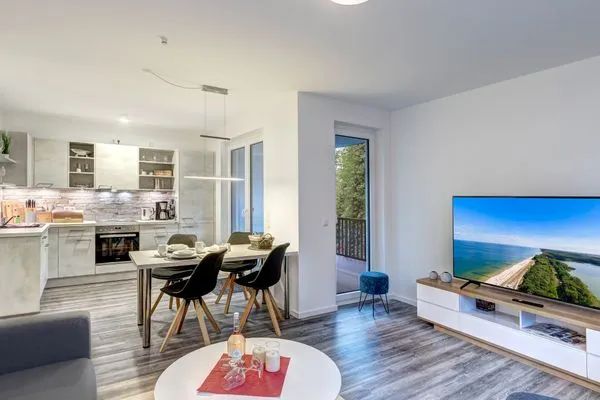 Wohnzimmer  Bernsteinquartier, Whg. 05.57 "Bonjour"