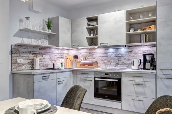 Küche / Küchenzeile  Bernsteinquartier, Whg. 05.57 "Bonjour"