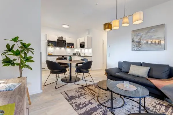 Wohnzimmer  Bernsteinquartier, Whg. 05.58 "Eichenkrone"