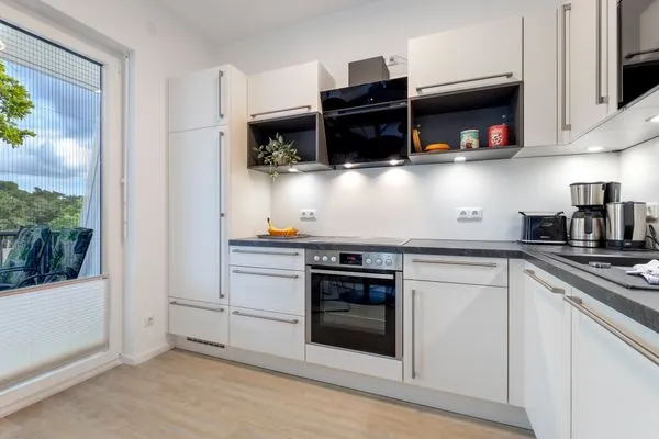 Küche / Küchenzeile  Bernsteinquartier, Whg. 05.58 "Eichenkrone"